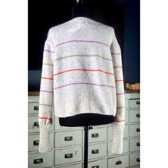 Anthropologie Angie Striped Sweater L - Picture 4 of 8